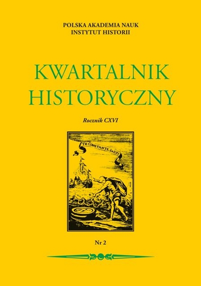 Kwartalnik Historyczny Rocznik CXVI - 2009 - 2