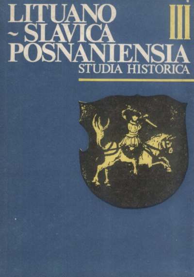 Lituano-Slavica Posnaniensia III