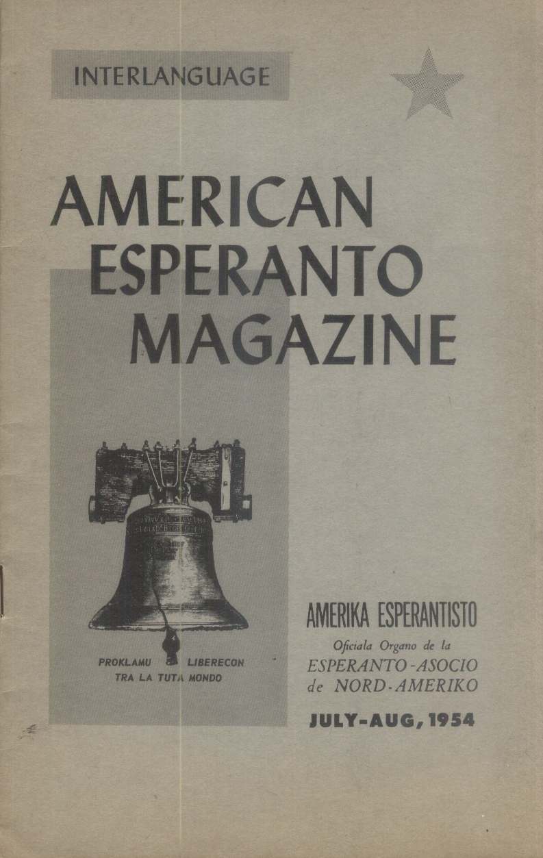 American Esperanto Magazine july-aug, 1954