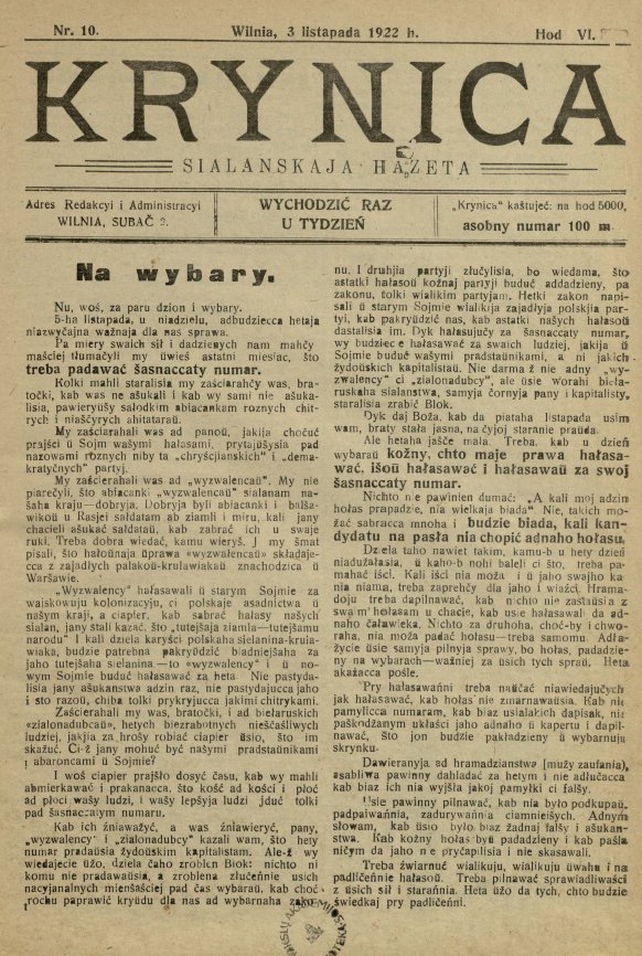 Krynica 10/1922
