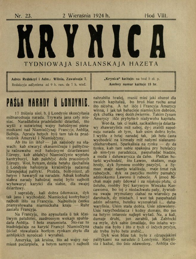 Krynica 23/1924