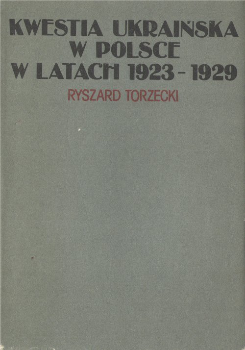 Kwestia ukraińska w Polsce wlatach 1923-1929