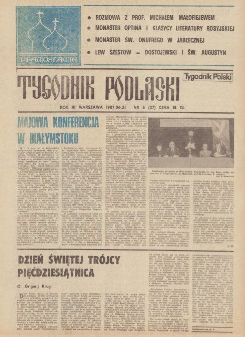 Tygodnik Podlaski 6 (27) 1987