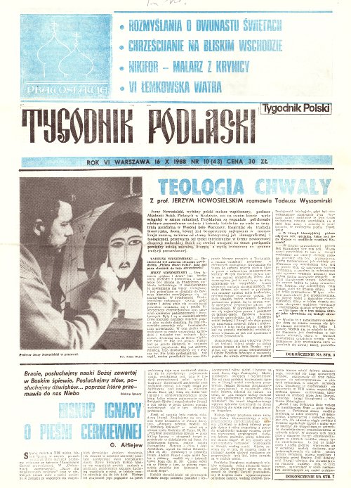 Tygodnik Podlaski 10 (43) 1988