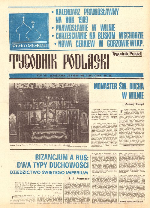 Tygodnik Podlaski 1 (46) 1989