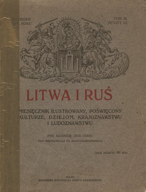 Litwa i Białoruś tom III, zeszyt III
