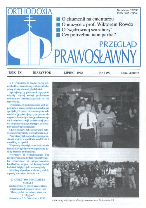 Przegląd Prawosławny 7 (97) 1993