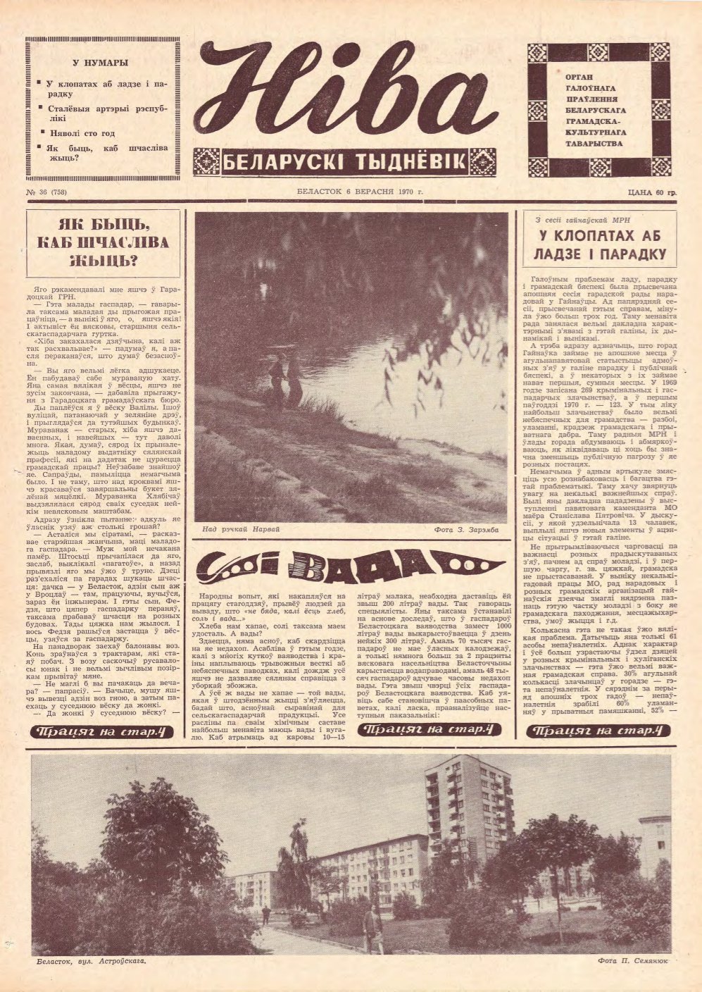 Ніва 36 (758) 1970