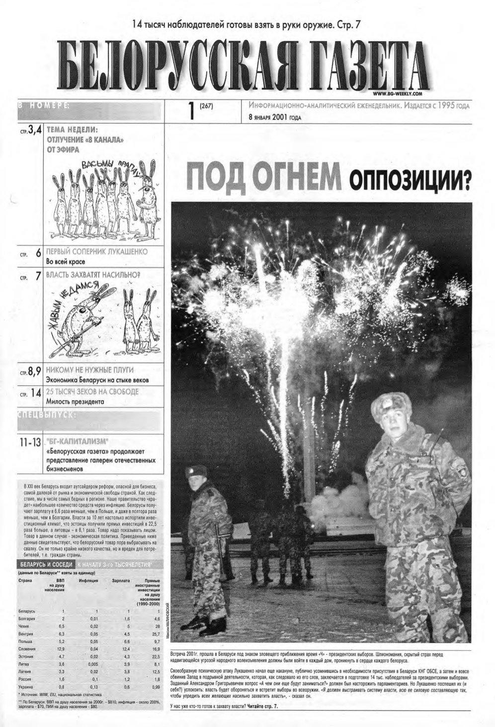 Белорусская Газета 01 (267) 2001