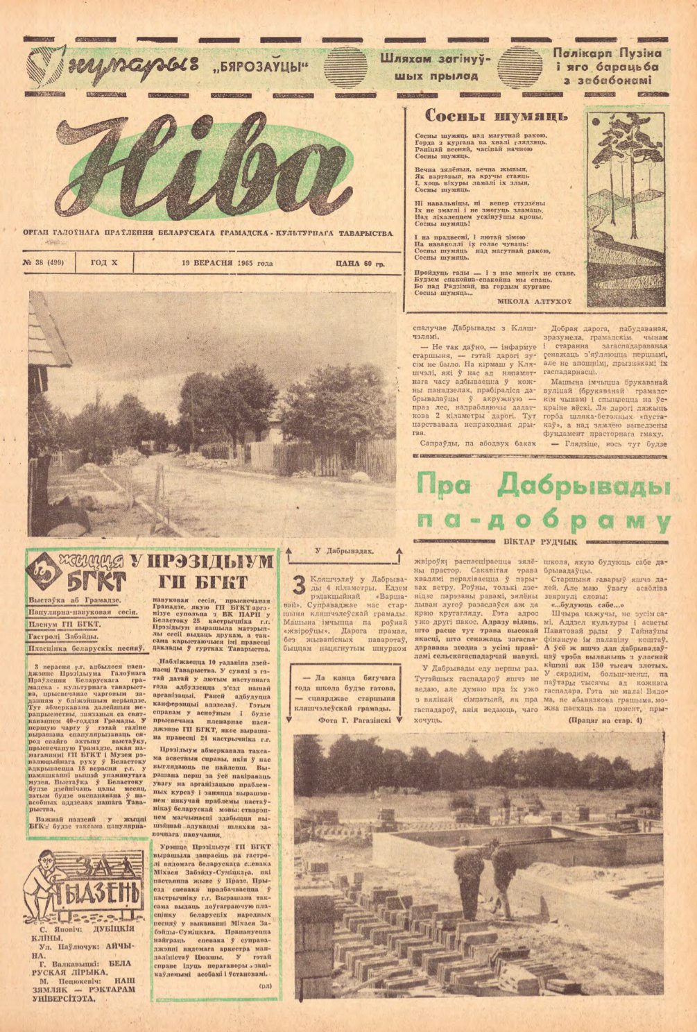 Ніва 38 (499) 1965