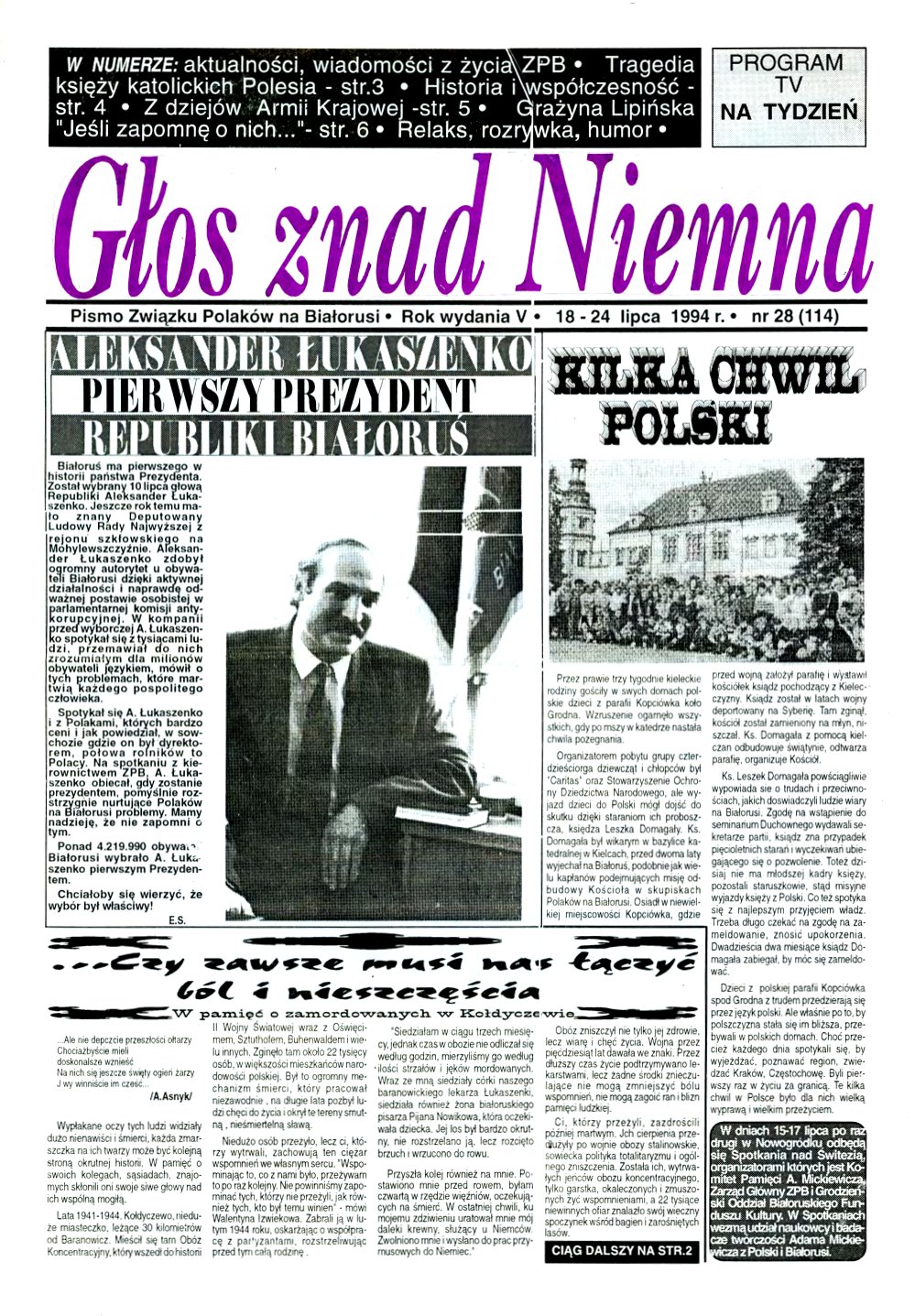 Głos znad Niemna 28 (114) 1994