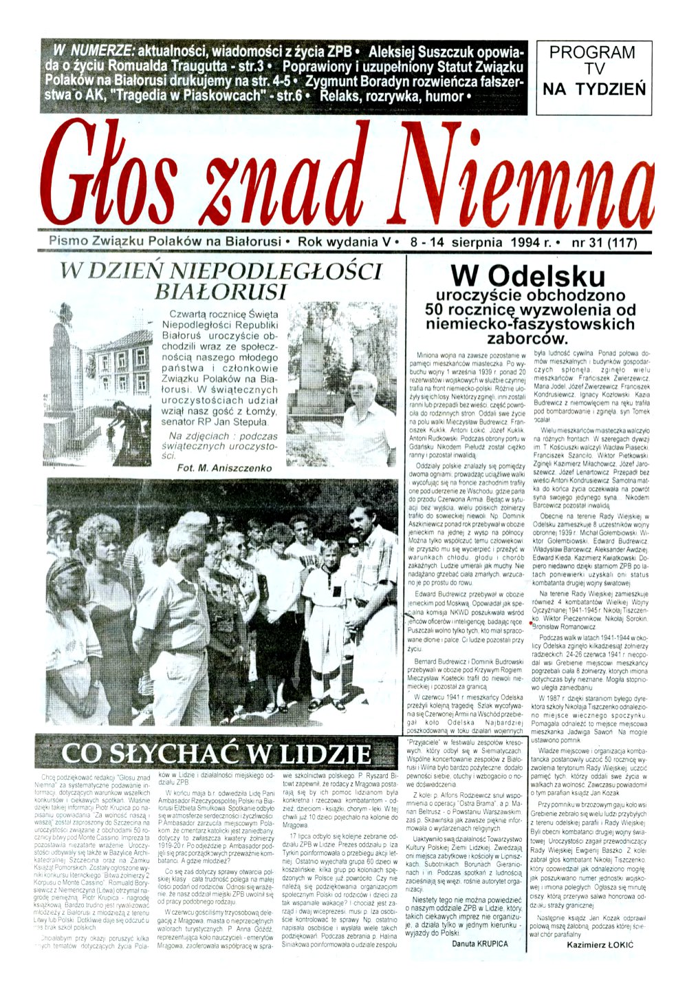 Głos znad Niemna 31 (117) 1994