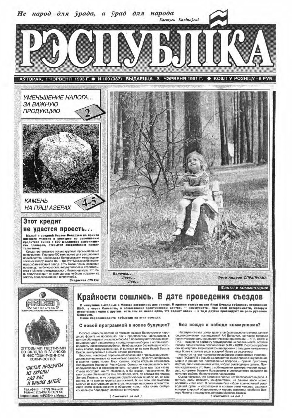 Рэспубліка 100 (387) 1993