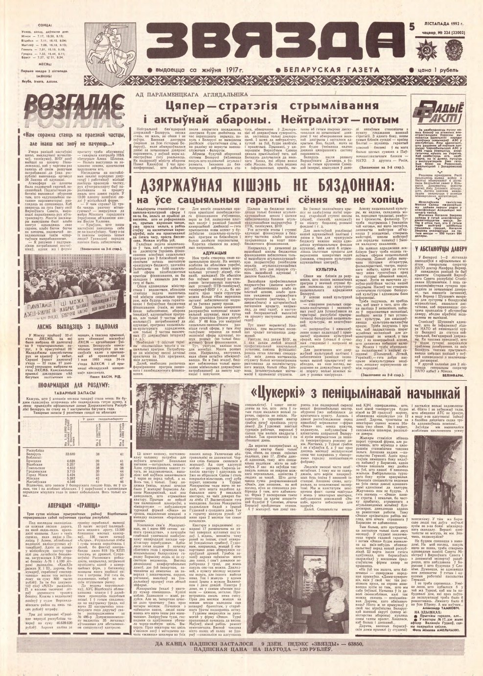 Звязда 224 (22002) 1992