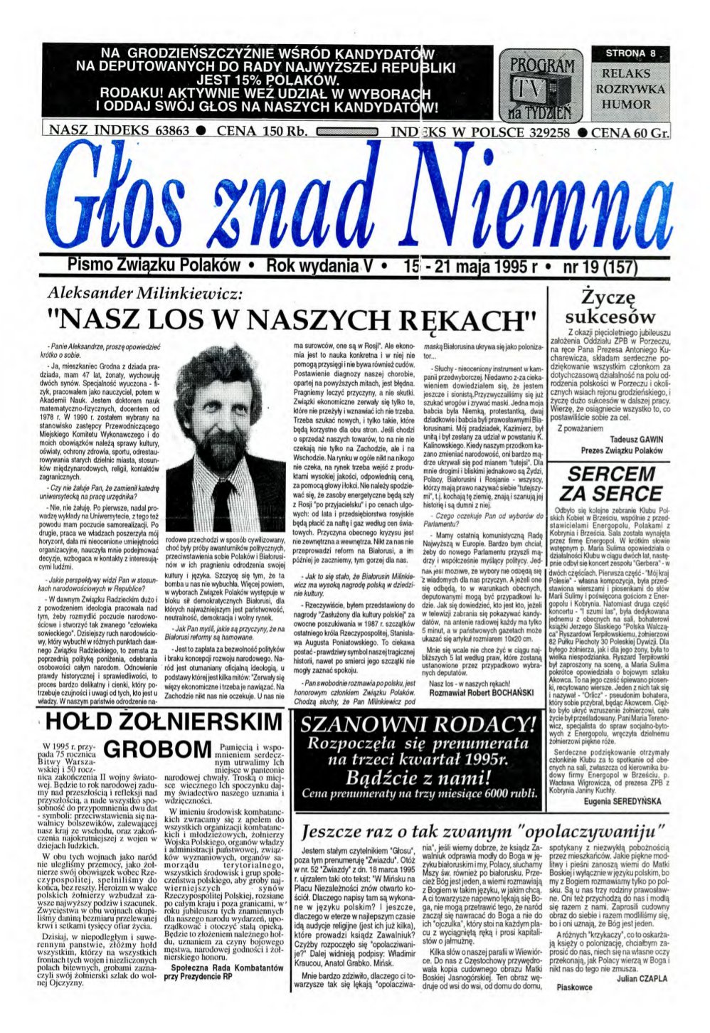 Głos znad Niemna 19 (157) 1995