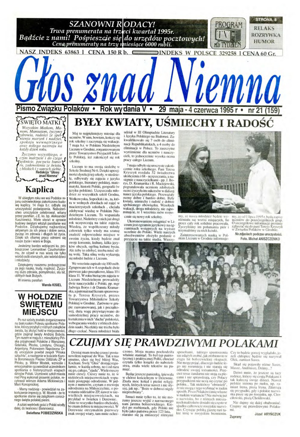Głos znad Niemna 21 (159) 1995