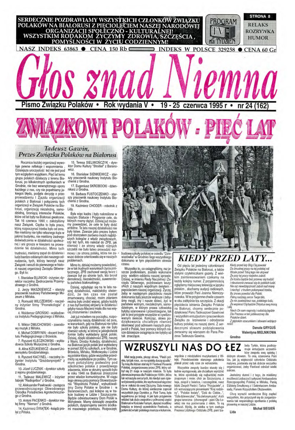 Głos znad Niemna 24 (162) 1995