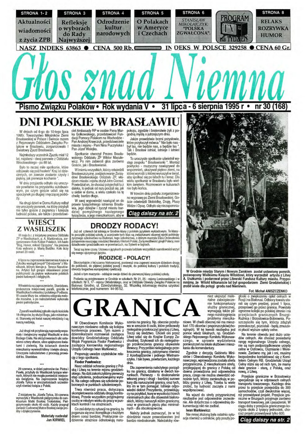 Głos znad Niemna 30 (168) 1995