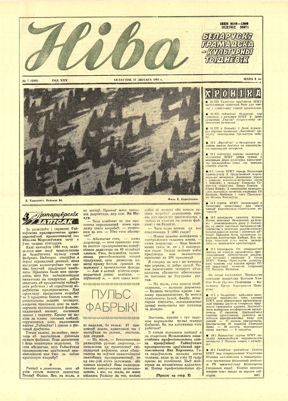 Ніва 7 (1501) 1985