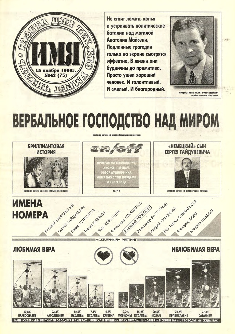 Имя 42 (75) 1996