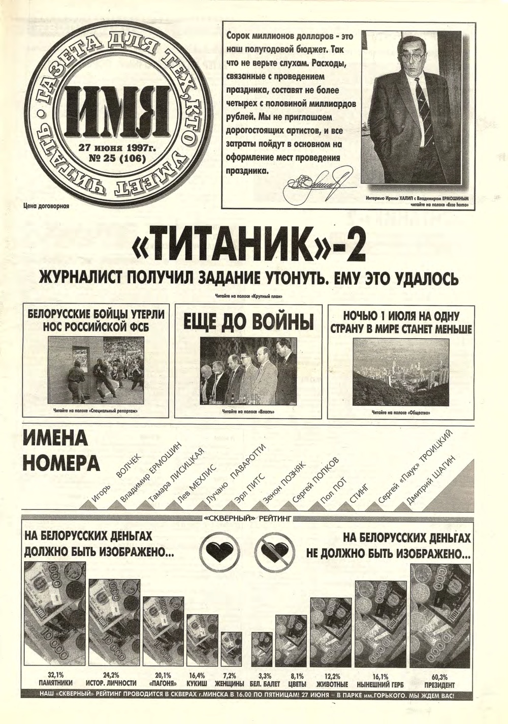 Имя 25 (106) 1997