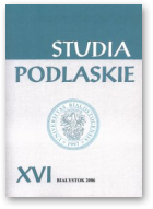Studia Podlaskie, XVI