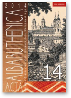 Acta Albaruthenica, tom 14