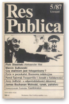 Res Publica, 5 / 1987