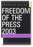 Deutsch Karlekar Karin, Freedom of the Press 2003