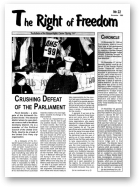 The Right of Freedom, 22/1998