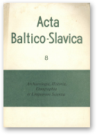 Acta Baltico-Slavica, 8
