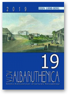 Acta Albaruthenica, tom 19