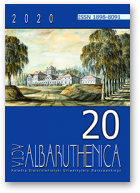 Acta Albaruthenica, tom 20
