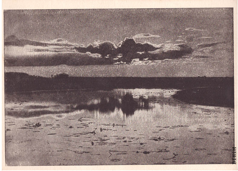 Паштоўка "Возера на Палесьсі"