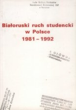 Białoruski ruch studencki w Polsce 1981-1992