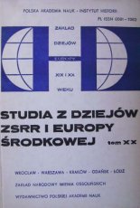 Studia z dziejów ZSRR i Europy Środkowej XX