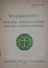 Wiadomości Polskiego Autokefalicznego Kościoła Prawosławnego 1 (70) 1989