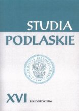 Studia Podlaskie XVI