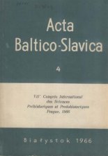 Acta Baltico-Slavica 4