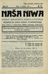 Наша Ніва (1906-1915) 33/1911