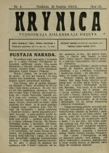 Krynica 4/1925