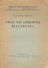 Uwagi nad literaturą białoruską