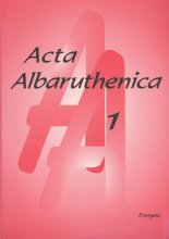 Acta Albaruthenica tom 1